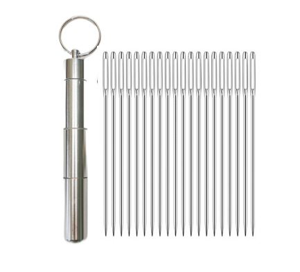 Aguja DE COSER DE ACERO INOXIDABLE ojo grande aguja de coser a mano aguja de bordado aguja puntiaguda aguja transparente botella de aguja traje de herramientas