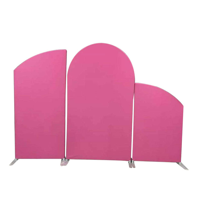 Amazon arco de bodas festivales marco de decoración semicircular guía de fotos accesorios accesorios marco de fondo personalizado truss