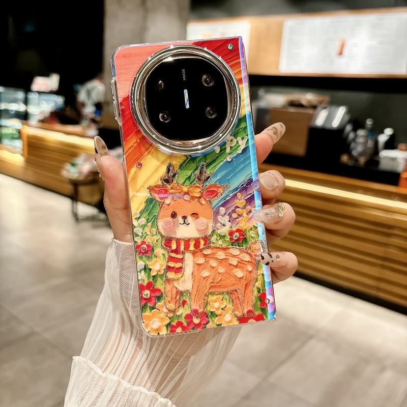 マテックス6携帯電話ケースマテックス5グリッターエアバッグ落下防止保護カバー折りたたみオールインクルーシブHuaweiに適したラッキーガール|undefined