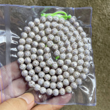 精品顺白海南星月菩提籽串珠高密菩提桶珠苹果珠圆珠114颗佛珠