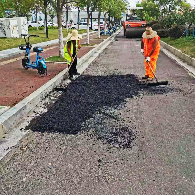 柏油路面修补料销售厂家瓜子石密集配ac10沥青路面快速修补冷沥青