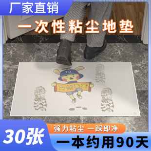 Household Dust-Proof Mat, Industrial High-Viscosity Decontamination Workshop Dust Mat, Clean Room Dust Removal Cartoon Dust Mat, Tearable