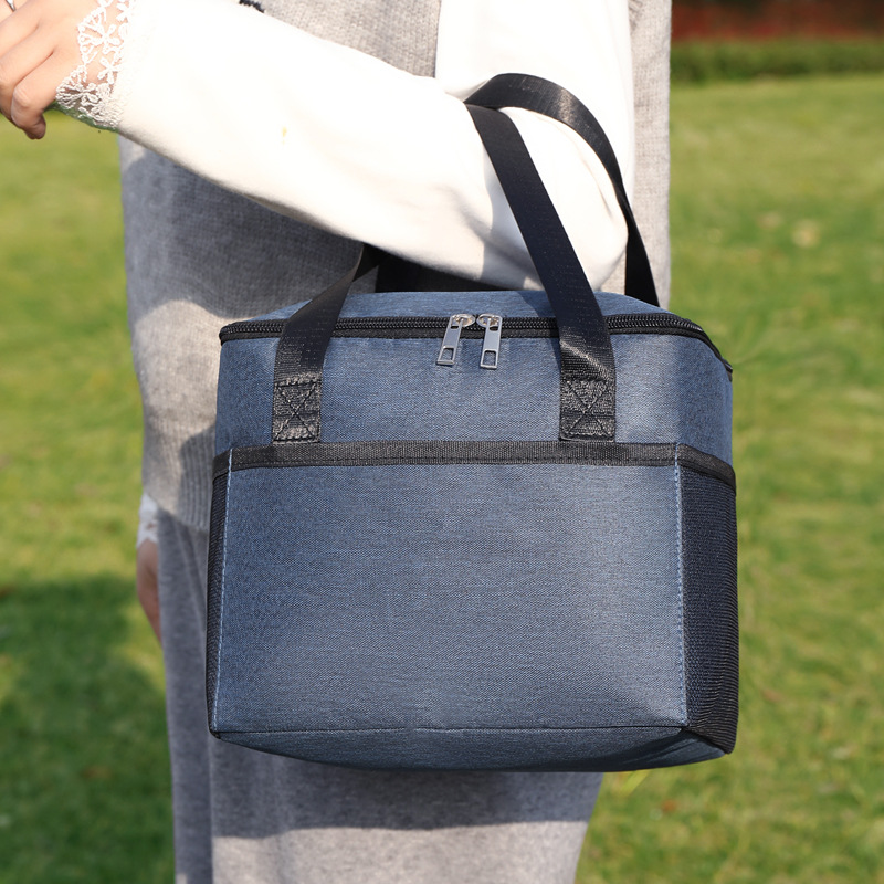 Bolsa de almuerzo portátil simple, bolsa de almuerzo, bolsa de aislamiento térmico, bolsa de picnic al aire libre para el trabajo y la escuela, bolsa de alimentos frescos, bolsa de hielo, bolsa de bento