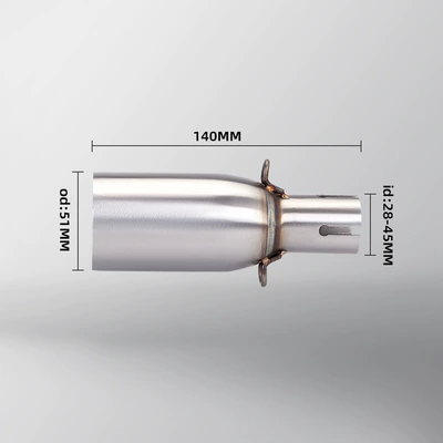 to 51mm Non-Destructive Installation, Motorcycle exhaust pipe