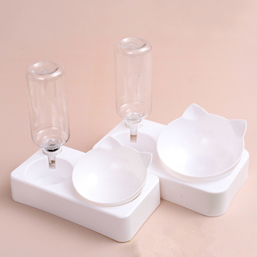 Pet supplies dog bowl dog bowl cat bowl feeding double bowl automatic waterer food bowl dog bowl cat water bowl rice bowl