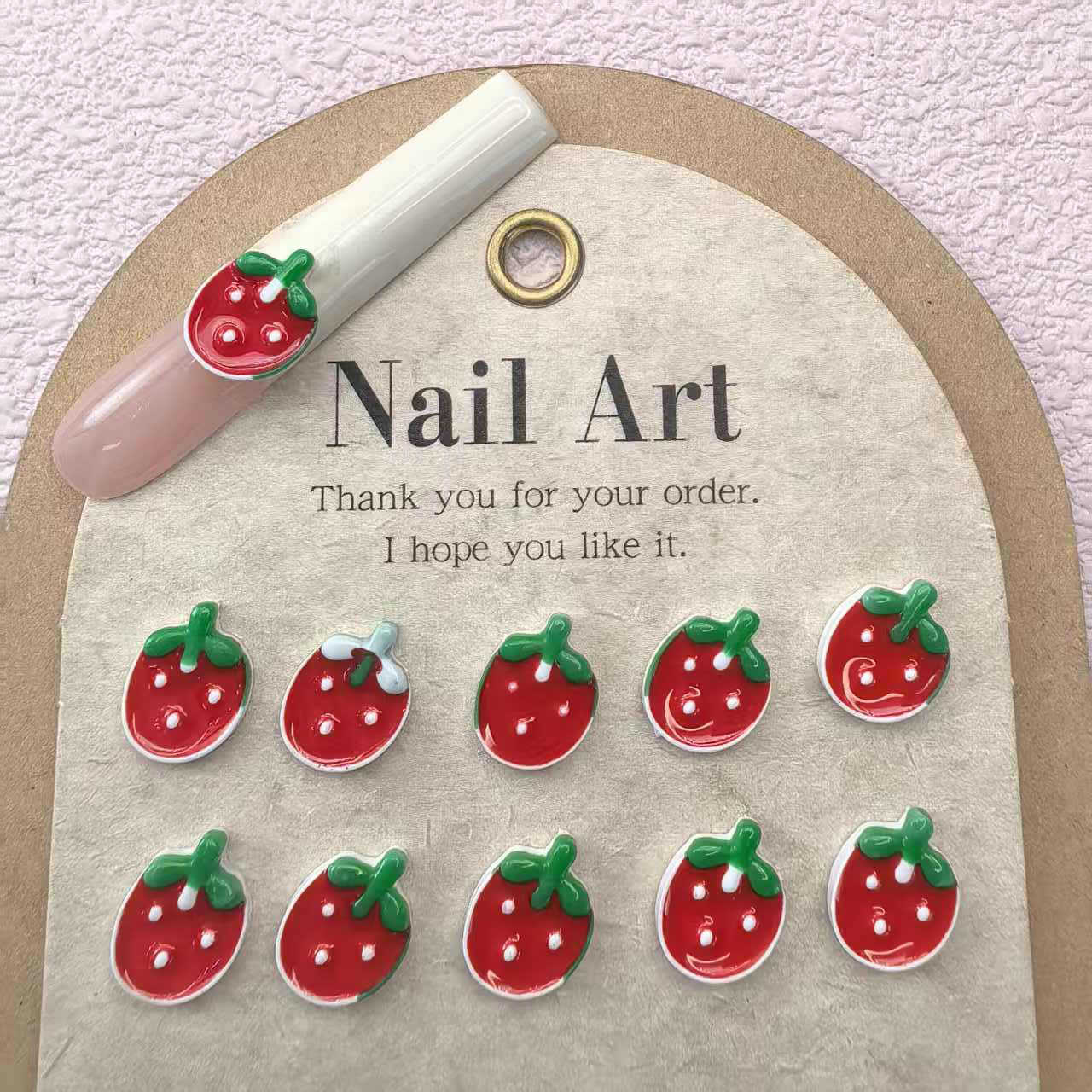 滴油树脂草莓饰品配件批发_08.jpg