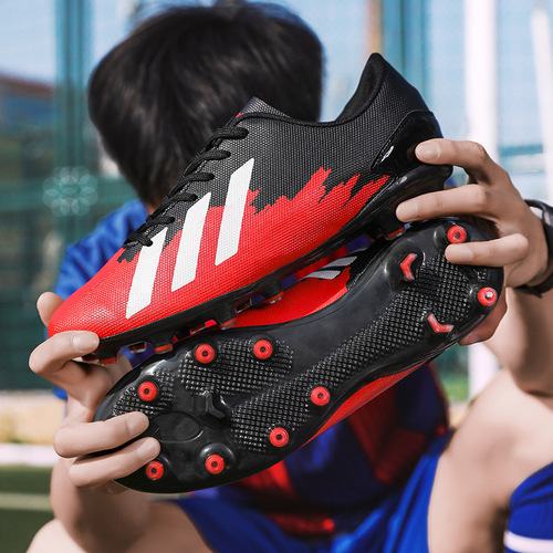 X19 Football Shoes for Men and Women, Youth with Crumbles, Anti-slip and Wear-resistant Training Shoes, Competitive AG Long Nail Football Sports Shoes