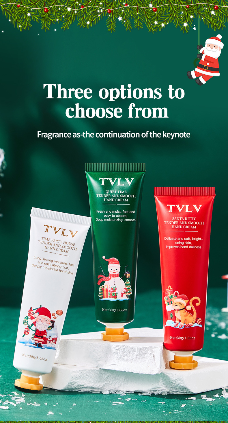 170g Weight Hand Cream Personal Care Type 1 Set Quantity Paste Material Christmas Festival Letter Pattern Elegant, Lady, Simple Style Style Letter Hand Cream Elegant Lady Simple Style Personal Care 6