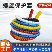 定制螺旋保護套纏繞管液壓油管洗車水管包線管電線電纜護線軟套管