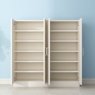 Shoe Rack Dust-Proof Shoe Cabinet Storage Cabinet Balcony Foyer Multi-Layer Large Capacity Wooden Simple Home Doorway Solid Wood Simple