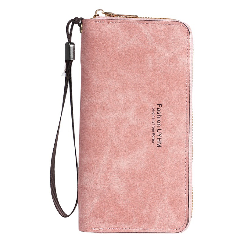 Cartera larga de las mujeres 2023 nuevo bolso de estilo coreano titular de la tarjeta multifuncional bolsa de teléfono móvil monedero billetera de las mujeres