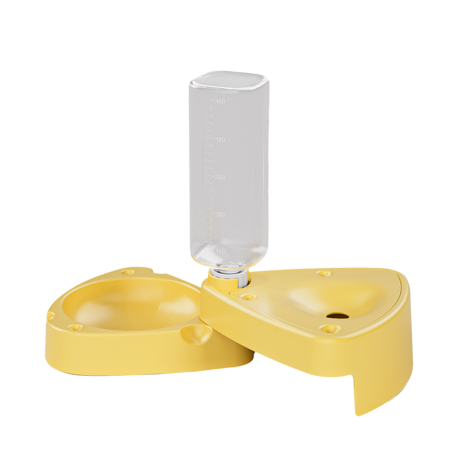 Z Pipitao Caja original con botella para beber Tazón de queso plegable Tazón para comida para gatos Suministros para gatos Tazón para gatos