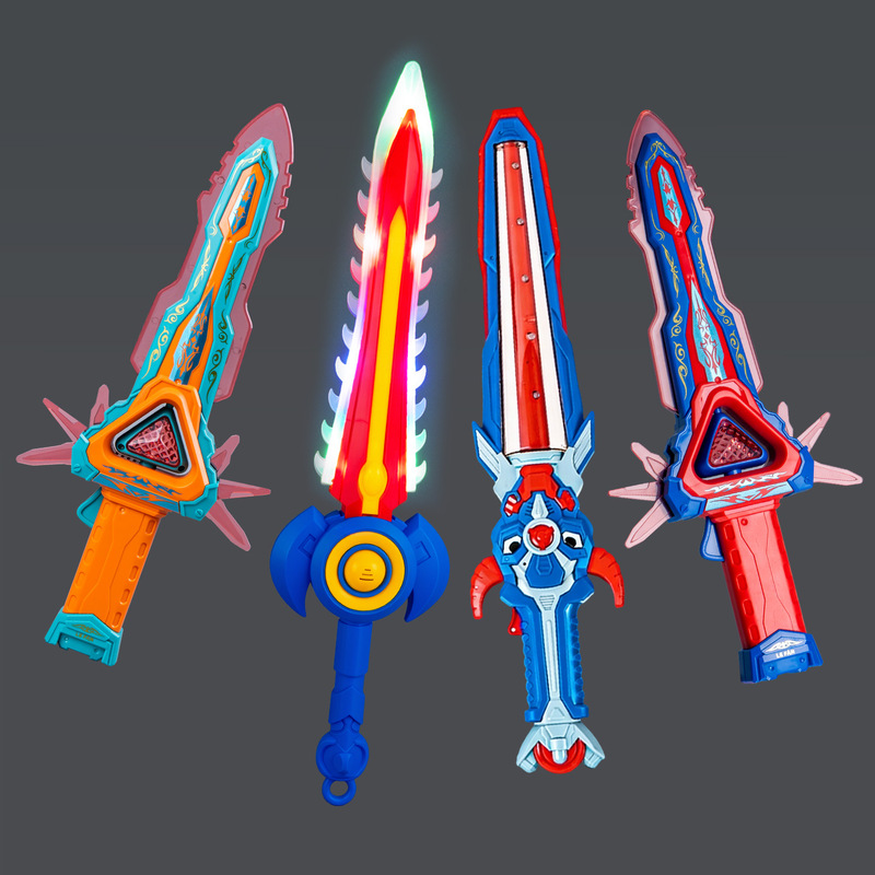 Children's Electric Sound and Light Sword, Transparent Gear Sword, Electric Saw, Boy's Laser Sword Weapon, Light-Up Sword, Night Market Stall Children's Electric Sound and Light Sword, Transparent Gear Sword, Electric Saw, Boy's Laser Sword Weapon, Light-Up Sword, Night Market Stall