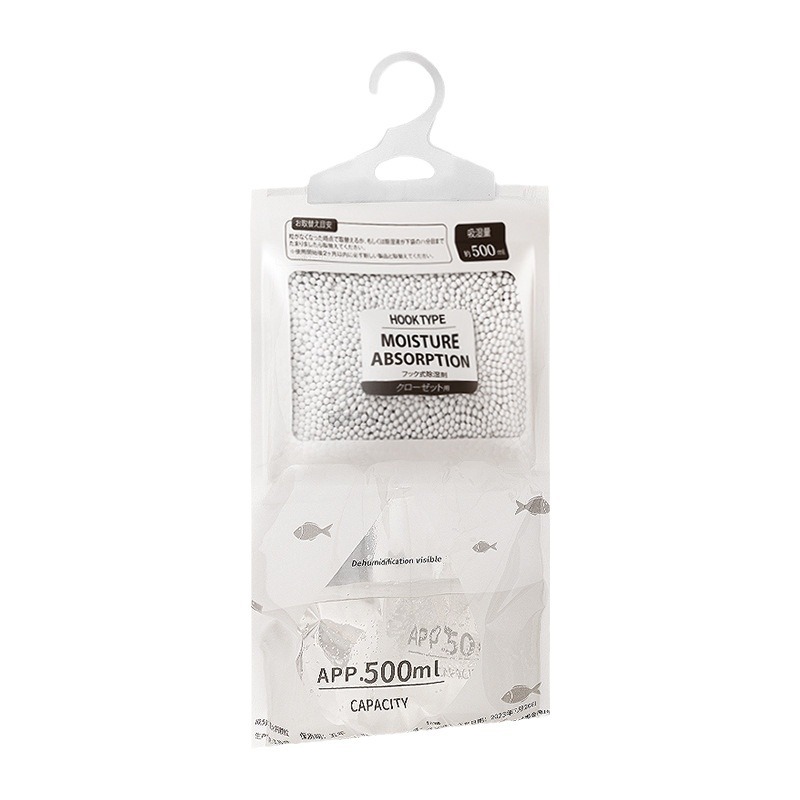 Hanging dehumidification bag wardrobe wardrobe mildew-proof moisture-proof moisture-absorbing desiccant household indoor plastic moisture-proof bag