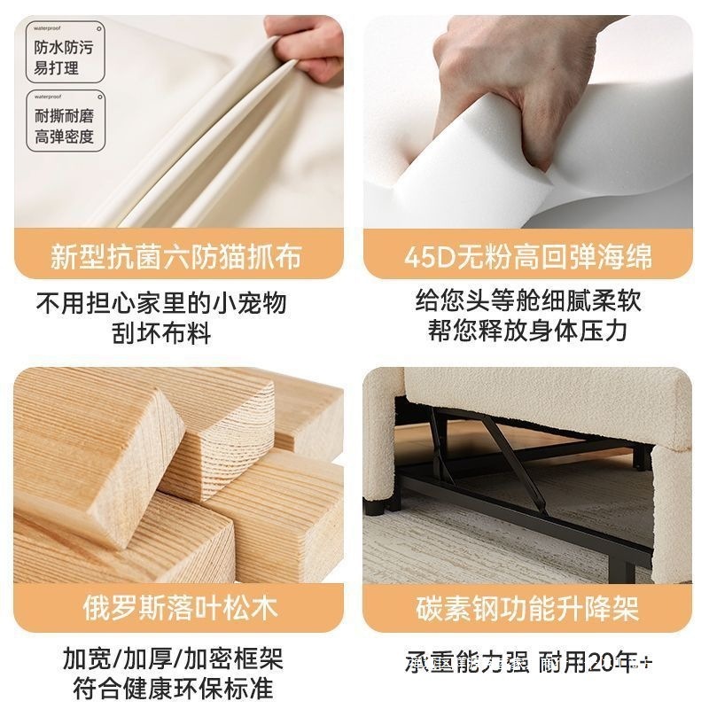沙发床一体两用可折叠多功能网红客厅伸缩阳台小户型单人拉伸沙发|undefined