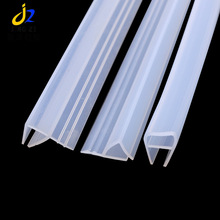 厂家硅胶无框玻璃门缝密封条h/F/U型浴室淋浴房玻璃门透明密封条