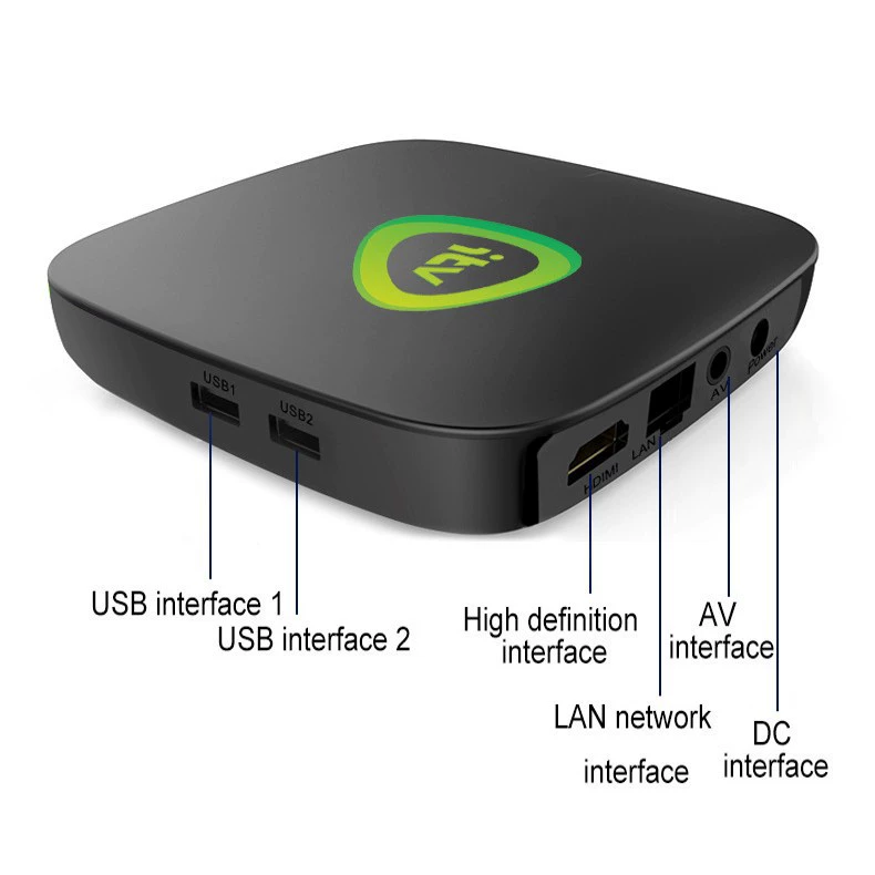 ATV Android TV приставка 4K HD сетевой плеер, беспроводной Wi‑Fi HD плеер TV BOX