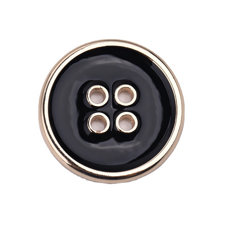 Cuatro ojos de borde fino punto aceite pequeño aleación metal hebilla camisa traje pantalones decorativos accesorios al por mayor