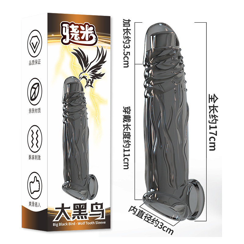 Snapmi macho cristal lobo brazo vibratorio condón pene retrasado anillo pinchazo pareja artículos sexuales adultos interés