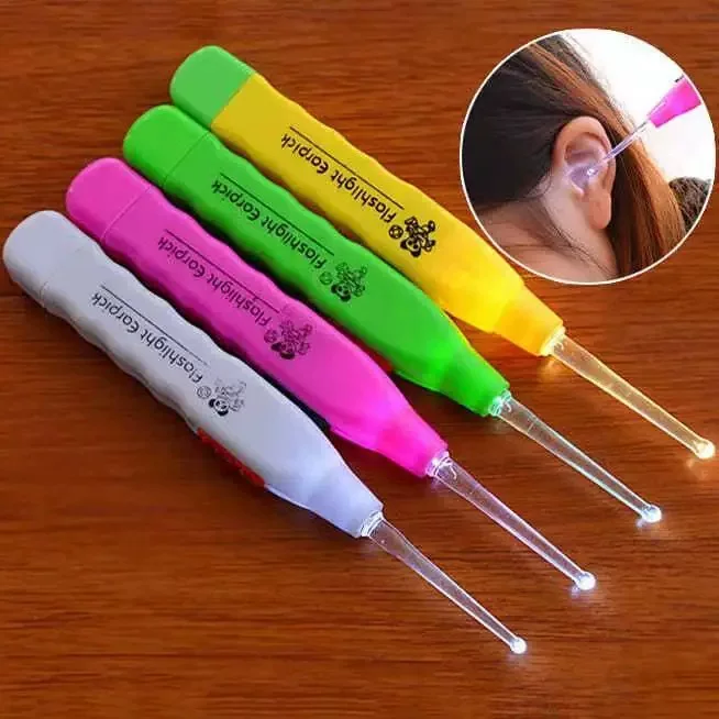 Glowing children's ear picking, tweezers for ears, tools set