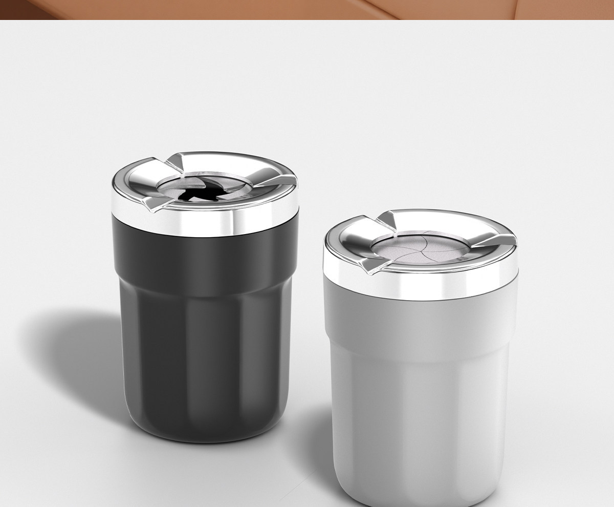 New model car ashtray with rotating anti-ash feature and cover, suitable for home, living room, office, creative design for car and home use