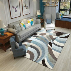簡約北歐客廳入戶地墊大地毯 家用茶几臥室沙發防滑幾何地毯門墊