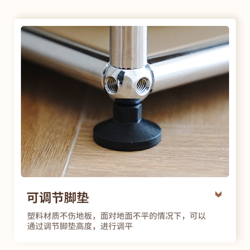 ステンレス製USMモジュールキャビネット、収納キャビネット、サイドボード、収納キャビネット、INS風キャビネット、テレビキャビネット、引き出し、ミニマリストキャビネット|undefined
