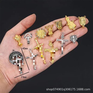 Accessories die-casting electroplating alloy accessories foreign trade supply jewelry connector pendant