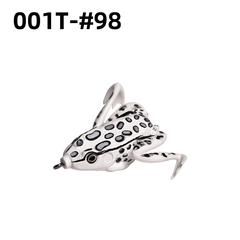 Lei Rana biónica Luya cebo suave Lei Rana cebo de imitación al por mayor tiro largo cebo negro Luya Lei Qiang Rana cebo falso lote