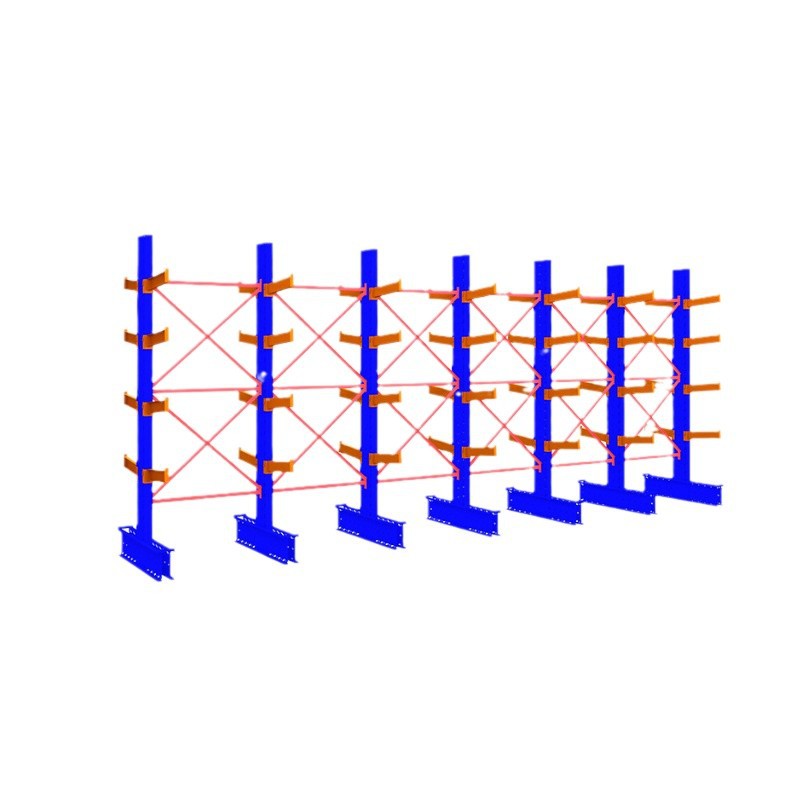 Cantilever single and double-sided construction board material rack…