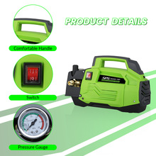 SPS家用120bar1800W洗车机家用喷车便携式高压洗车机220V自吸两用