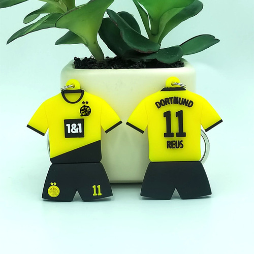 Real Madrid Bellingham Inter Lautaro Onzo PVC Soft Rubber Keychain Football Fan Merchandise