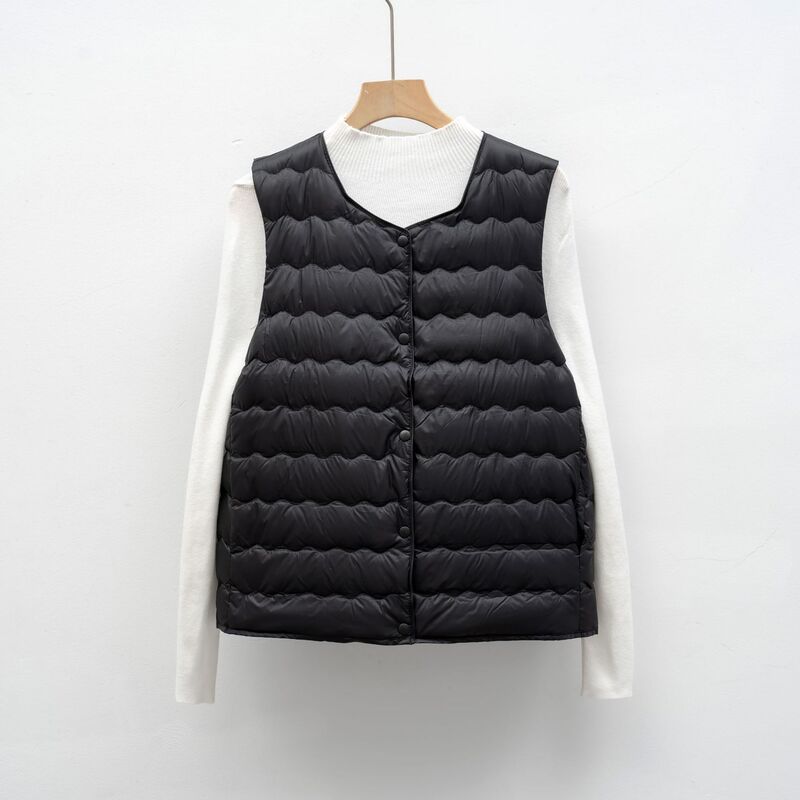 Pinghu Chixin down Vest New National Standard 90 down Women's Inner Vest New Autumn and Winter Light Jacket down Liner Pinghu Chixin down Vest New National Standard 90 down Women's Inner Vest New Autumn and Winter Light Jacket down Liner