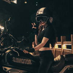 Motorcycle helmet retro goggles Anti-UV discoloration off-road goggles Outdoor cycling sports ski goggles