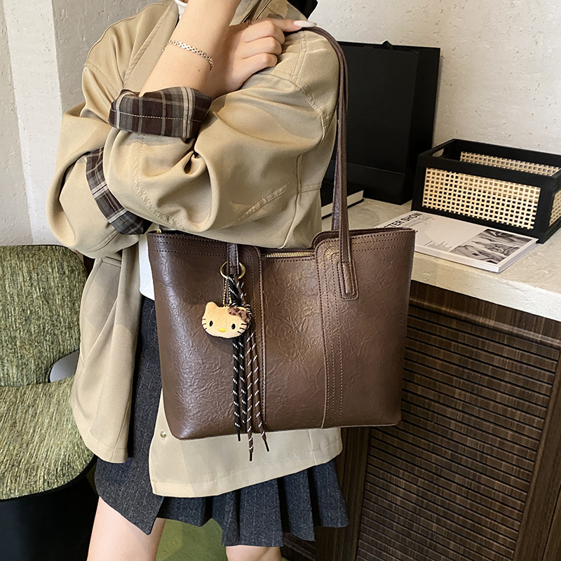 休闲上班通勤包包女大容量2025新款秋冬简约百搭单肩高级感托特包|undefined