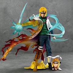 NARUTO GEM 共鳴 EVIL 波風水門 第四代水門 発光双頭彫刻フィギュア装飾品卸売