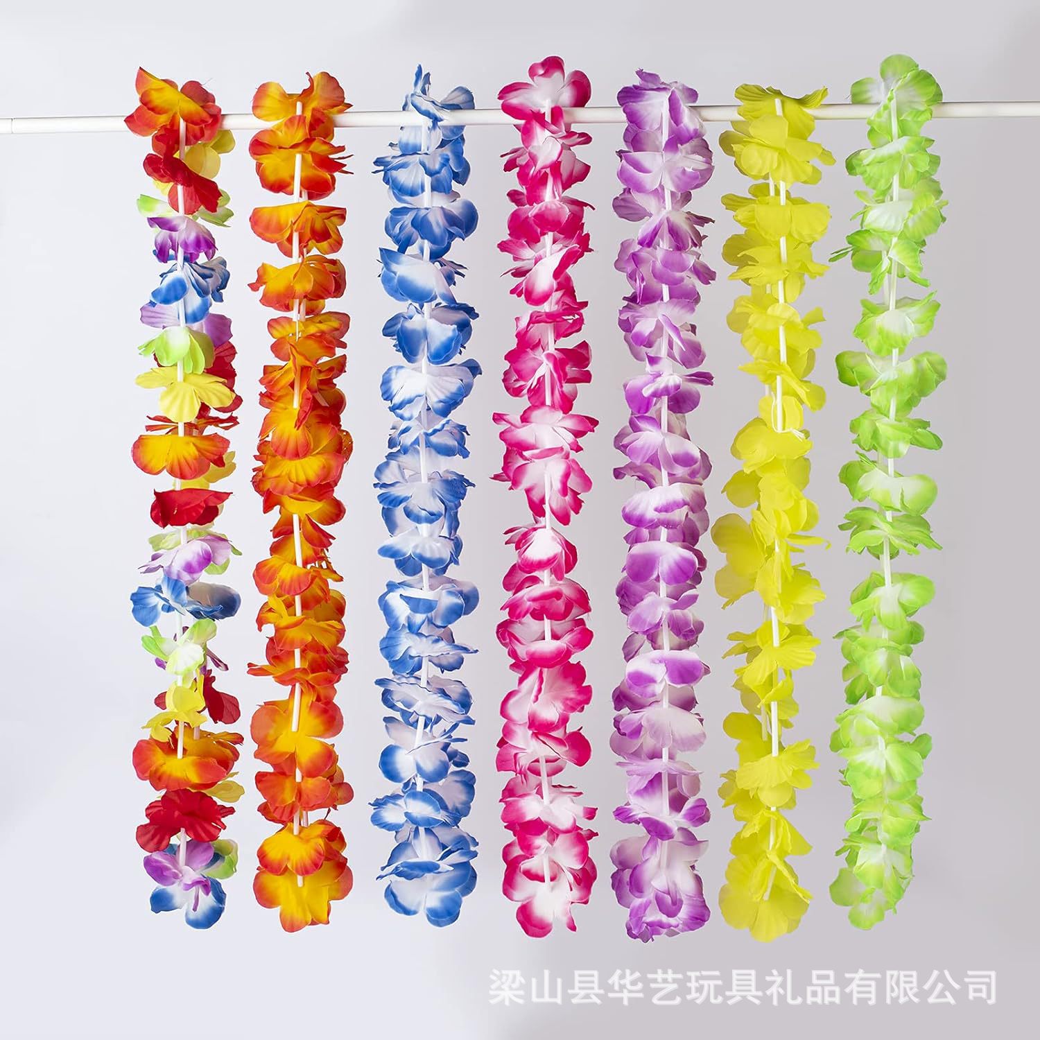 56PCS clásica guirlanda combinación conjunto de decoración de vacaciones en el mar collar pétalos de color accesorios de fiesta