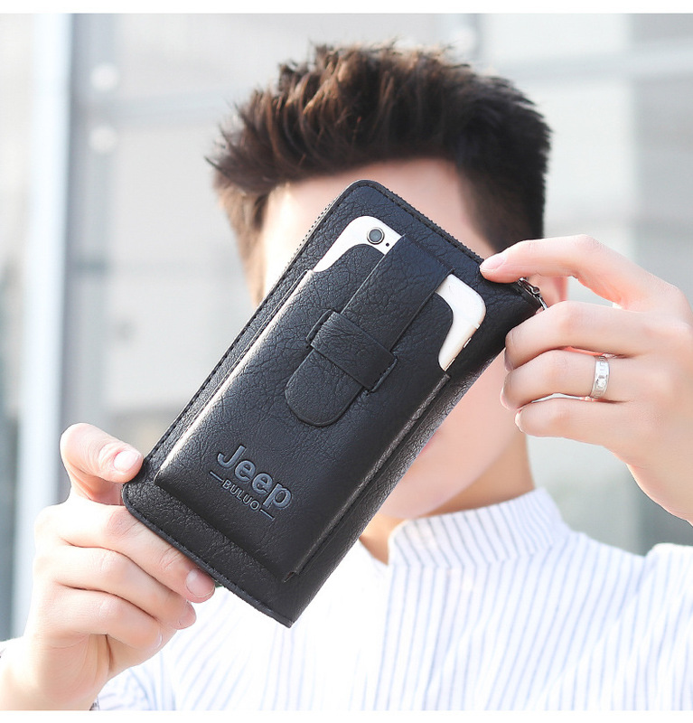 Cross-Border Men's Mobile Phone Bag, Long Wallet, Multi-Functional Clutch Bag, Large Capacity Multi-Card Slot Card Holder, Portable Cross-Border Men's Mobile Phone Bag, Long Wallet, Multi-Functional Clutch Bag, Large Capacity Multi-Card Slot Card Holder, Portable