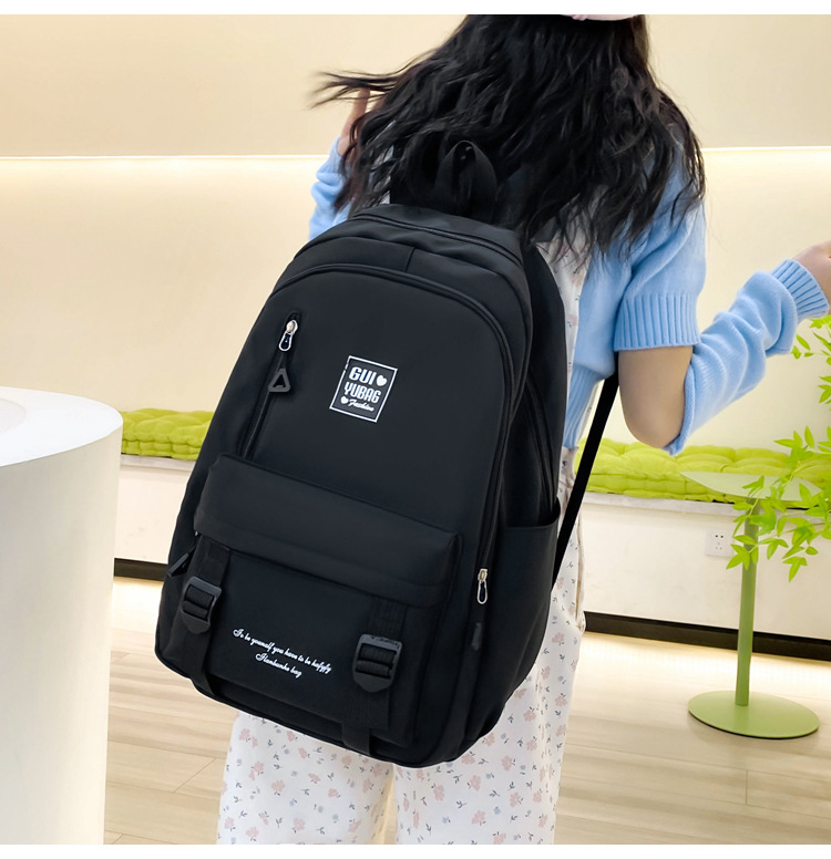 Zaino per bambini, nuovo stile, zaino per studenti, zaino semplice, zaino da donna, grande capacità, zaino multifunzionale da quattro pezzi_voghion.com