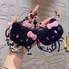 新型三麗鸥キティ猫ぬいぐるみ車キーホルダーかわいいカラフルなアクリル製携帯電話ストラップ