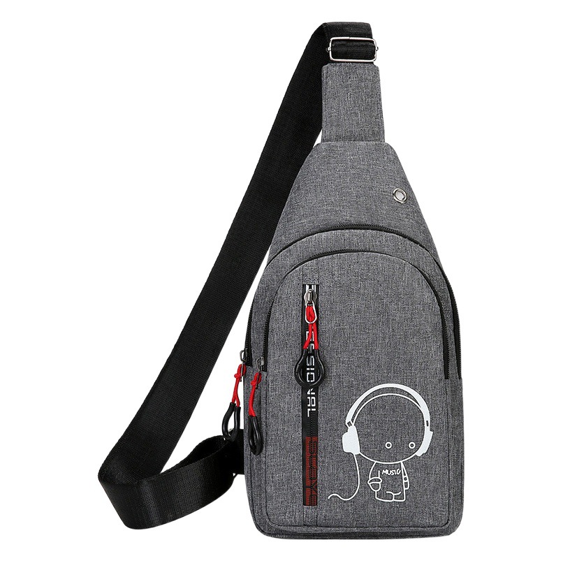 Luminoso niños hombres bolsa de pecho 2024 nueva moda mensajero bolsa de múltiples capas pequeña bolsa de hombro ocio al aire libre pequeña mochila