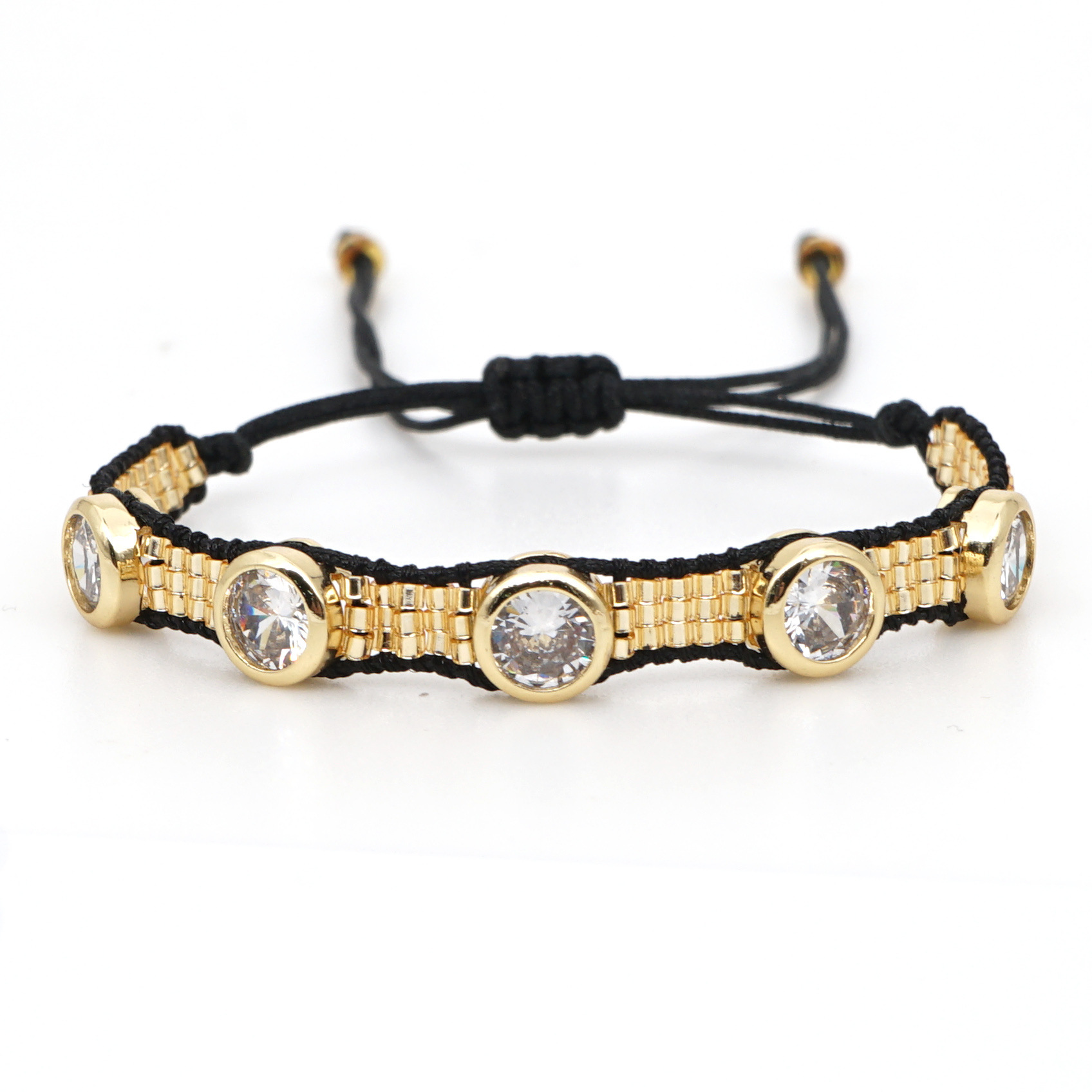 Einfaches Mit Diamanten Besetztes Armband display picture 6