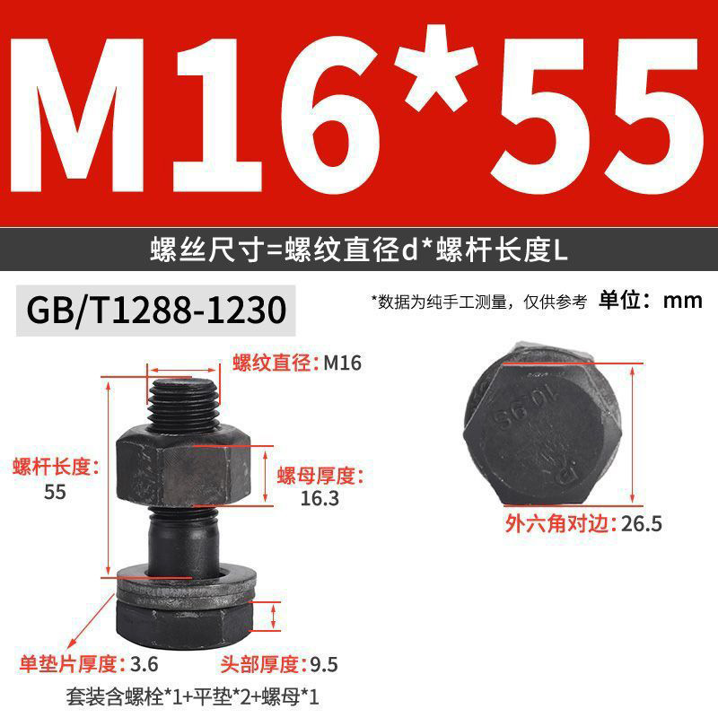 Болт Wan Chen M16x55