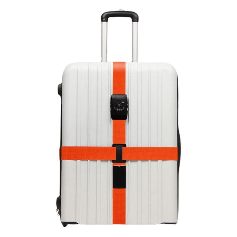 Suitcase Strap Packing Strap for Trolley Case Strap Strap for Luggage Consignment Strap TSA Customs Lock Cross Packing Strap