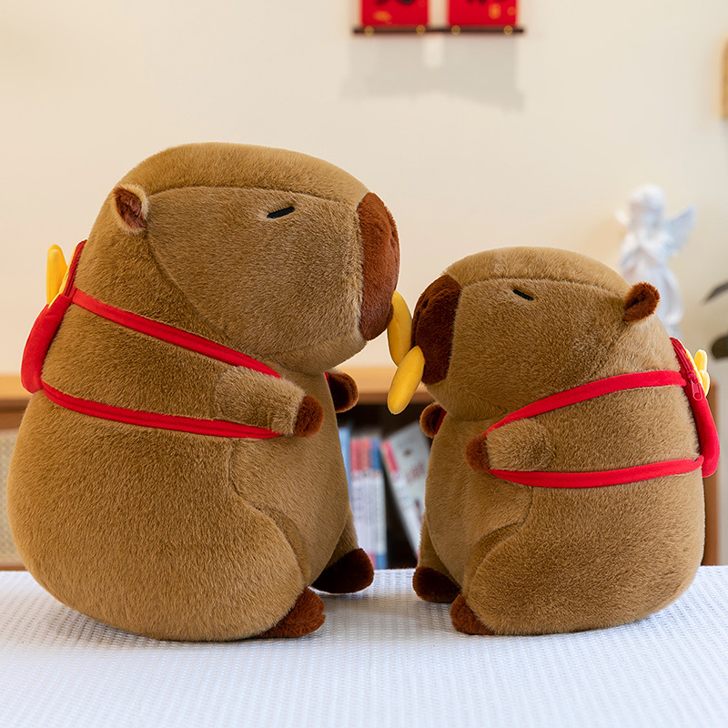 국경을 넘는 대외 무역 핫셀러 플러시 감자 튀김 CAPIBALA CAPYBARA 감자 튀김은 배낭을 당길 수 부티크 물을 열 수 있습니다