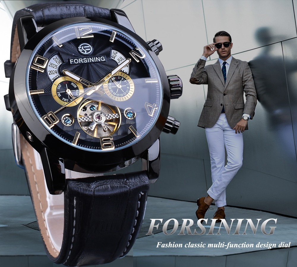Men's Automatic Mechanical Watch With Tourbillon And Large Dial_voghion.com