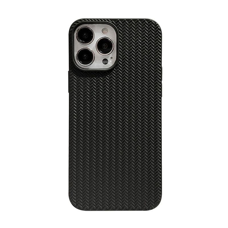Phone case Apple iPhone 17 Pro — knitted texture, simple elegant fall protection
