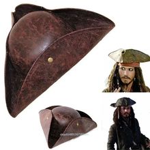 Captain Hat Pirate Hat Jack Sparrow Cosplay Vintage Faux跨境