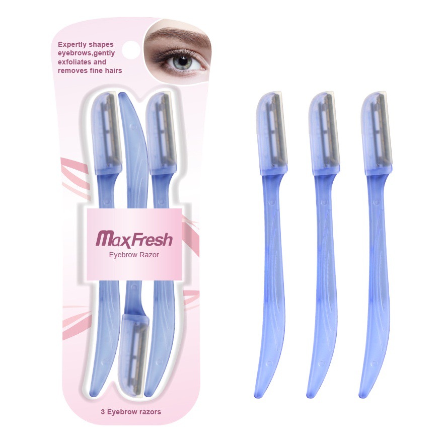 Fábrica al por mayor de plástico ceja trimmer principiante neto cuidado de la ceja trimmer maquillaje del hogar raspador de cejas herramienta de belleza
