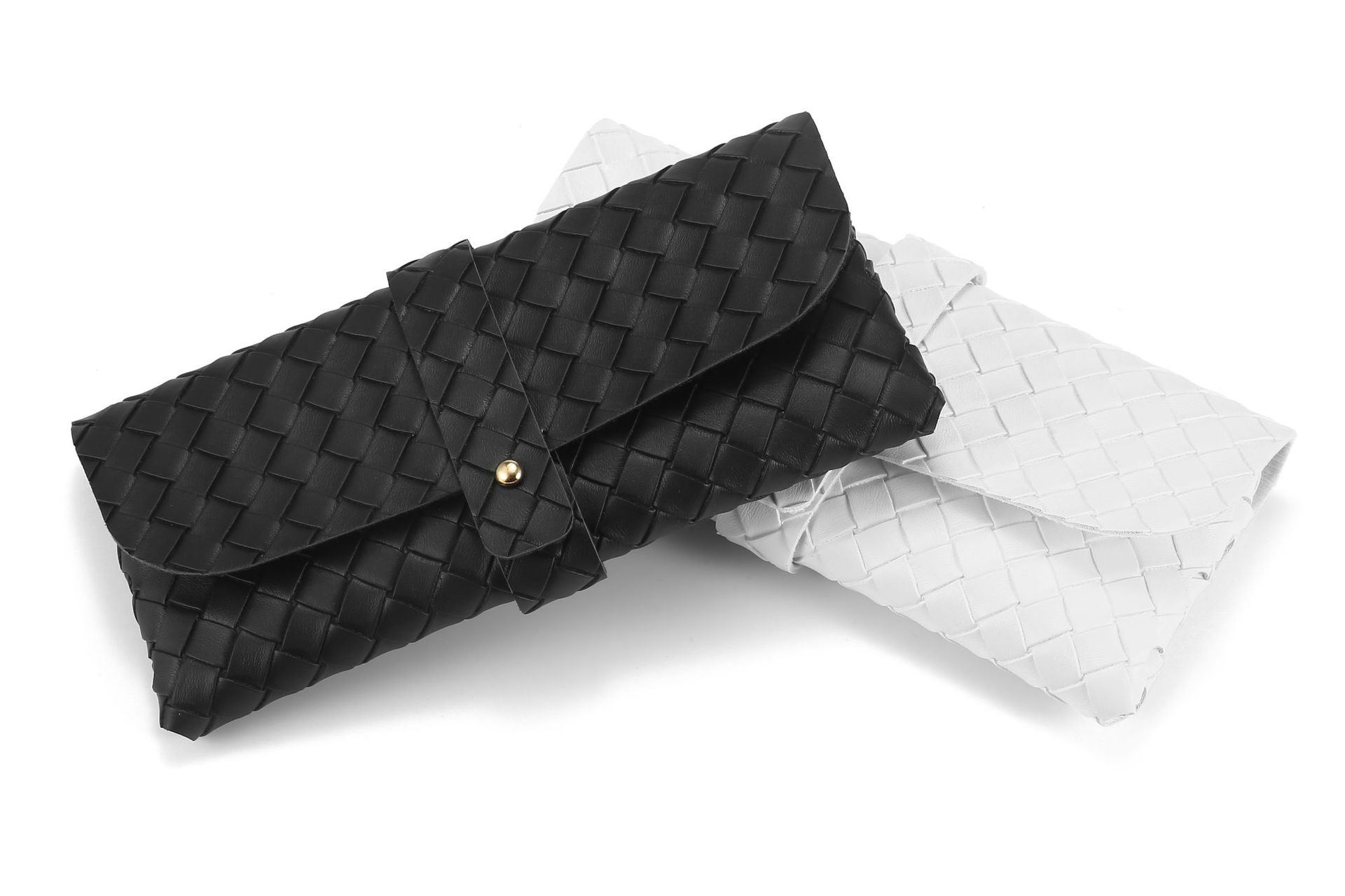 Daily Occasion 22 New Woven Glasses Case Leather Sunglasses Case Black Sunglasses Case Customizable Logo In Stock
